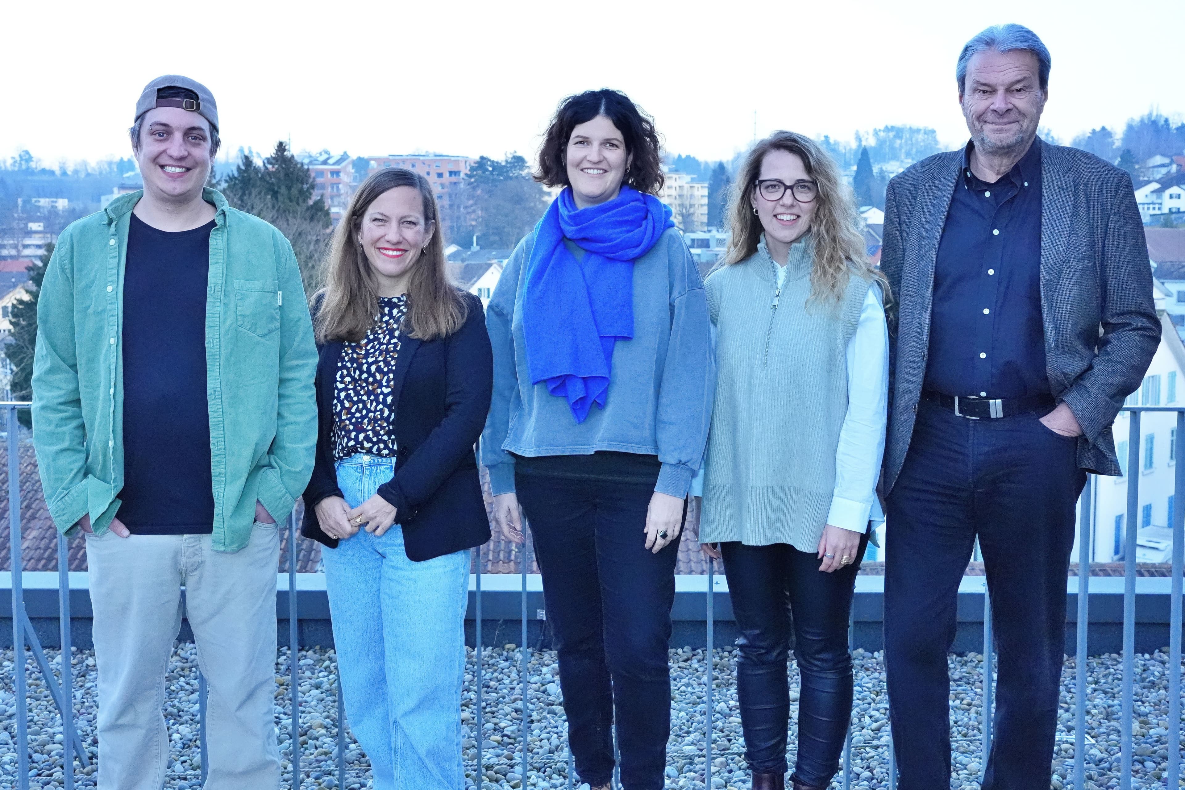 Beraten den Stadtrat in Kulturfragen (von links): Fabian Ungricht, Manu Aeberli, Meredith Kuliew, Anna Konstantinova und Harald Huber.