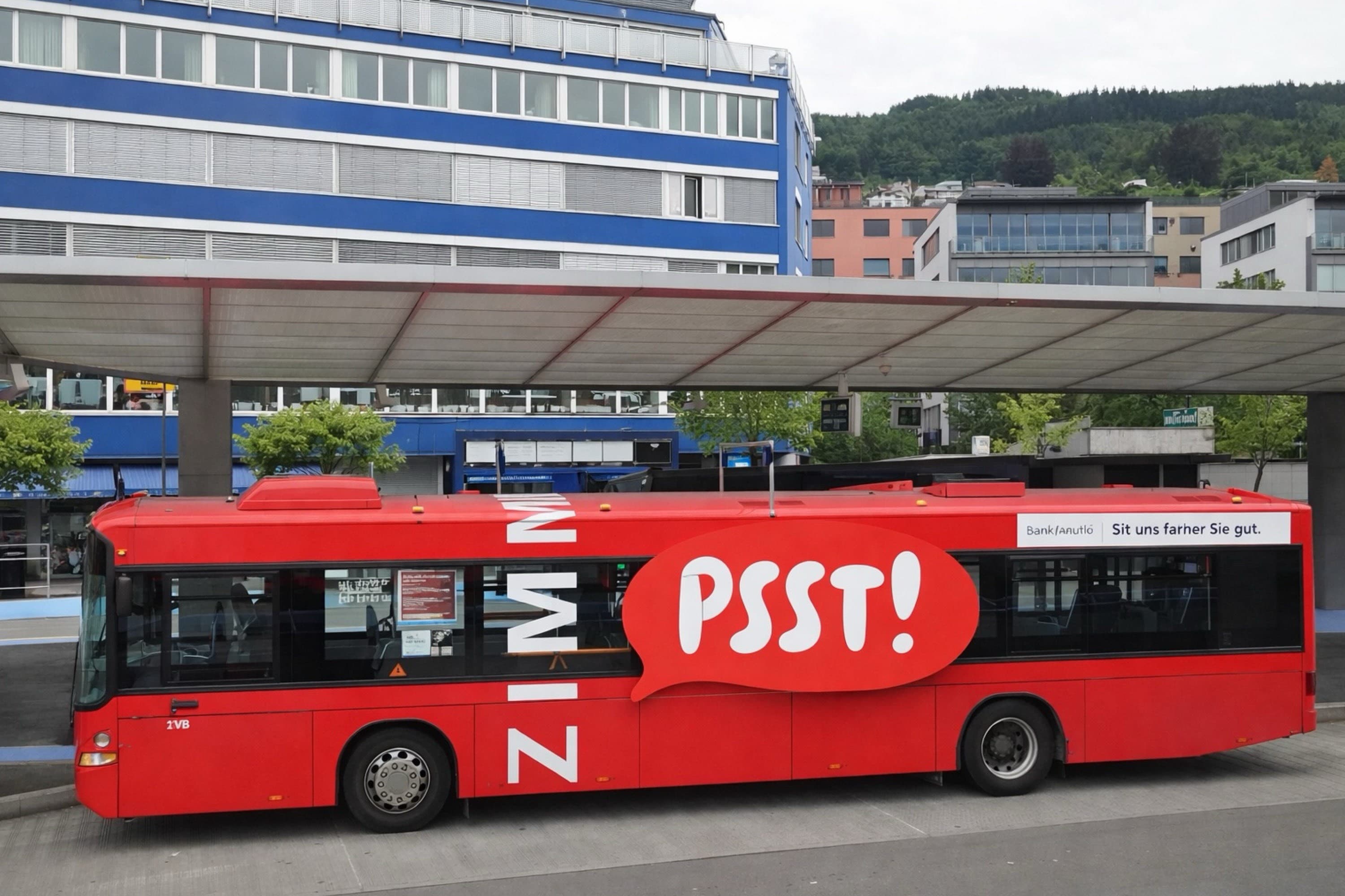 Die Zimmerbergbusse mit einer stillen Zone sollen von aussen erkennbar sein.