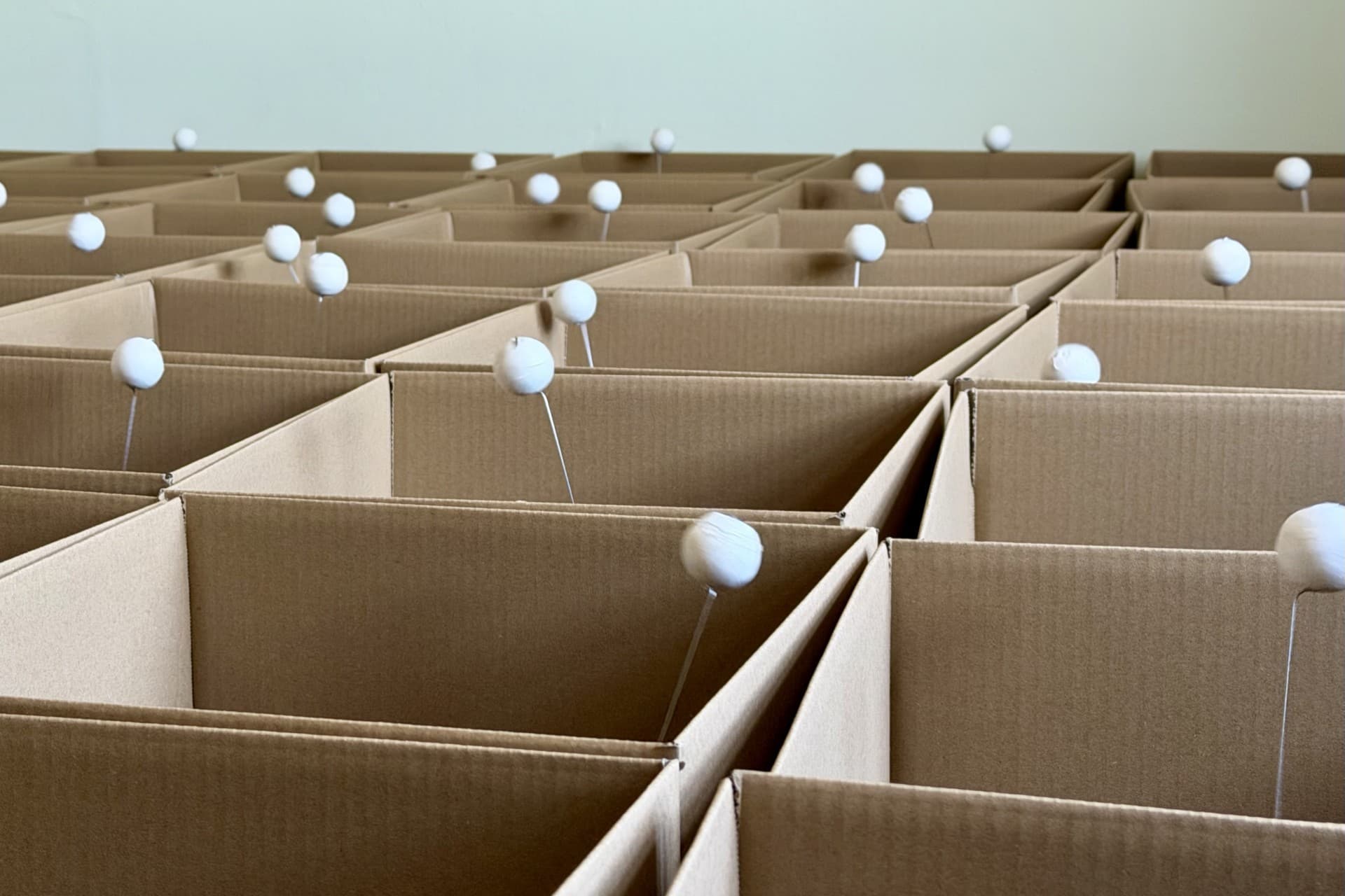 In der Rüeschliker Ausstellung klopfen und rauschen die Bälle.