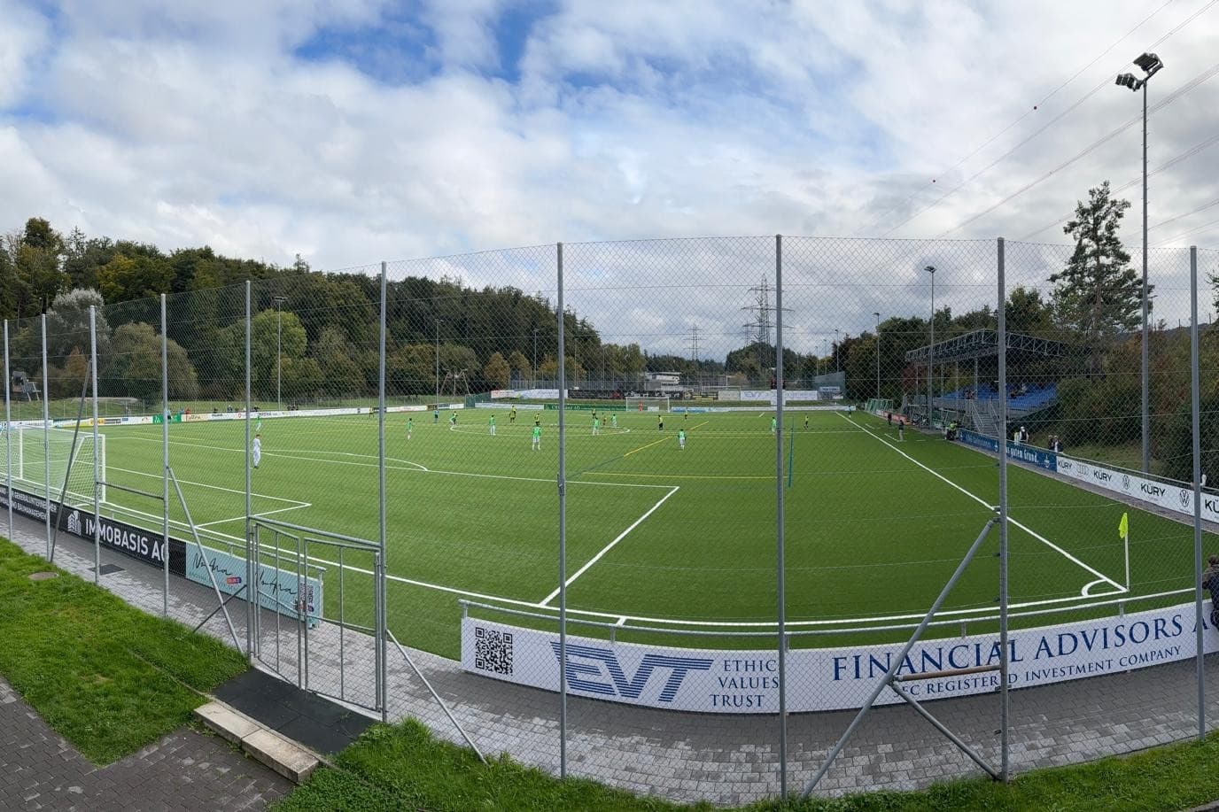 Der Sportplatz Brand wird am 15. August Schauplatz des Spiels Thalwil gegen St. Gallen.