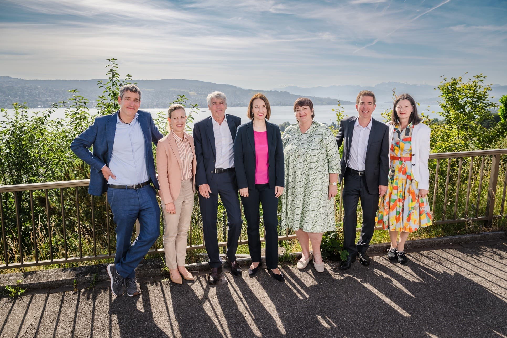 So sieht der Kilchberger Gemeinderat 2026 bis 2030 aus (von links): Cornel Dudle, Marina Meister, Andreas Eckert, Phyllis Scholl, Katharina Stucki, Peter Barmettler und Susanne Gilg-Rychener.