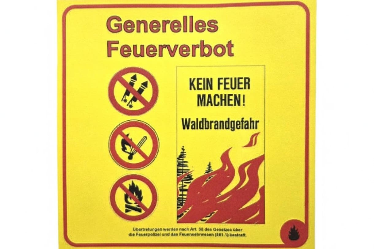 Weder Feuerwerke noch Feuer sind ab Donnerstag erlaubt.