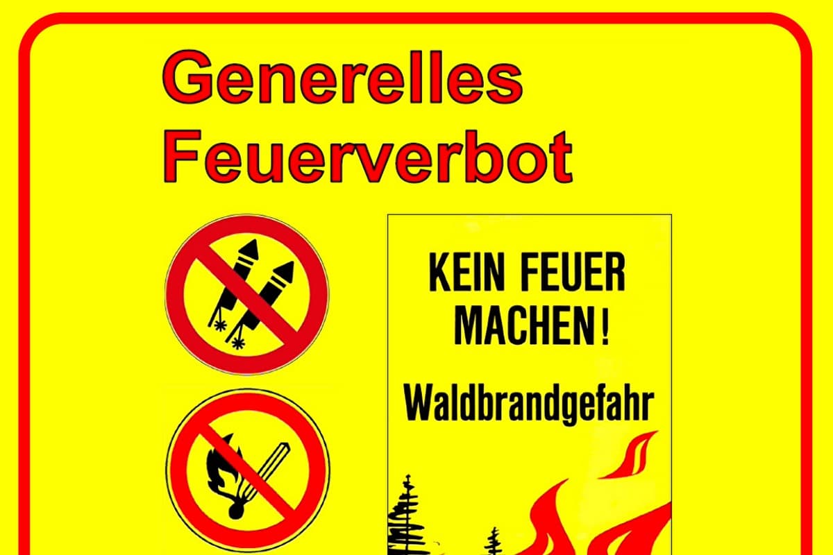 Feuern ist in der Region weiterhin verboten.