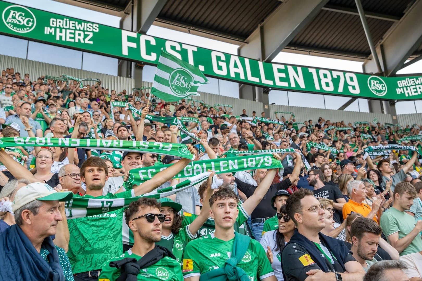 Die St. Gallen-Fans wollen ihre Mannschaft auch in Thalwil anfeuern.