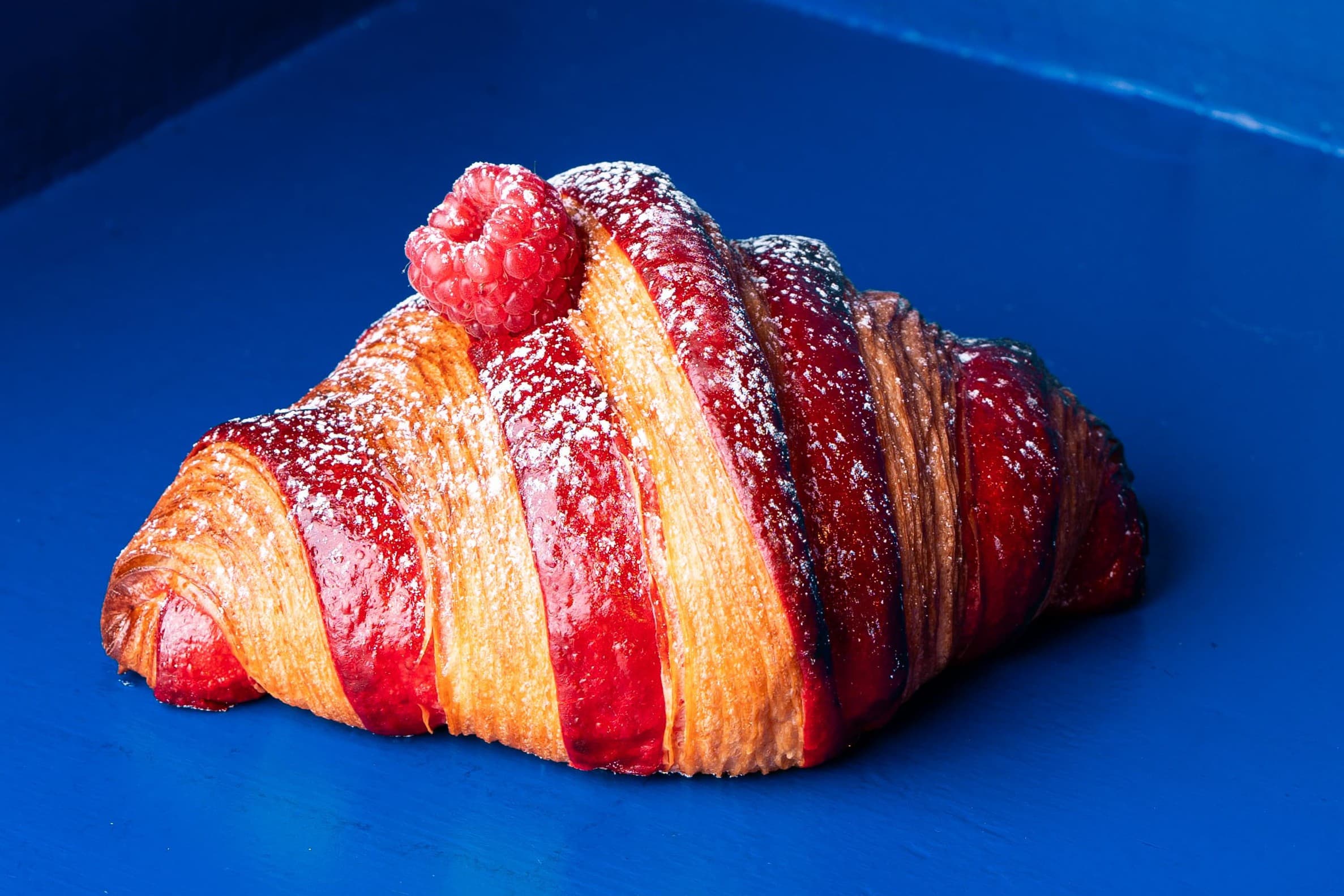 Der Favorit unseres Autors. Das Croissant aux Framboises.
