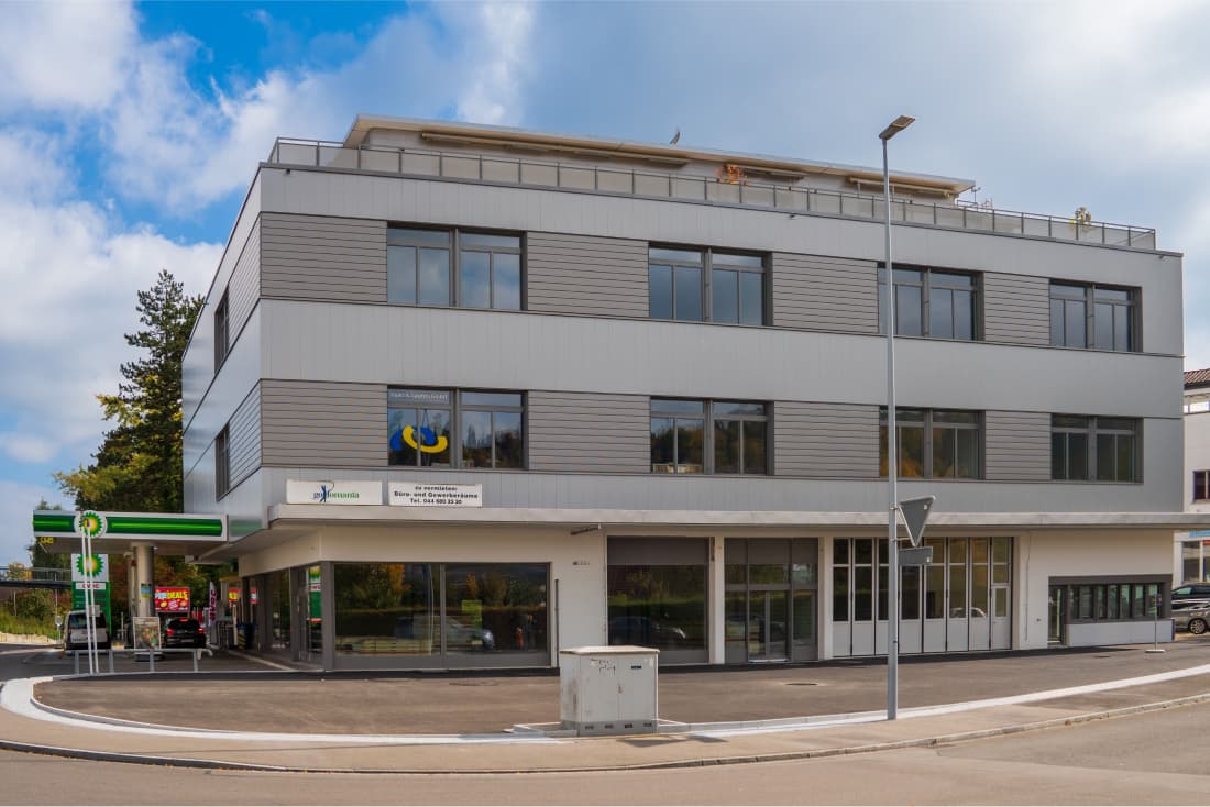 Standort neue Filiale Bäckerei Wüst bei der BP Tankstelle Thalwil