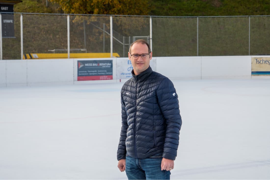 Die Eisbahn Brand hat überregionale Bedeutung, sagt Pascal Grab, Leiter der Fachstelle Sport Thalwil.