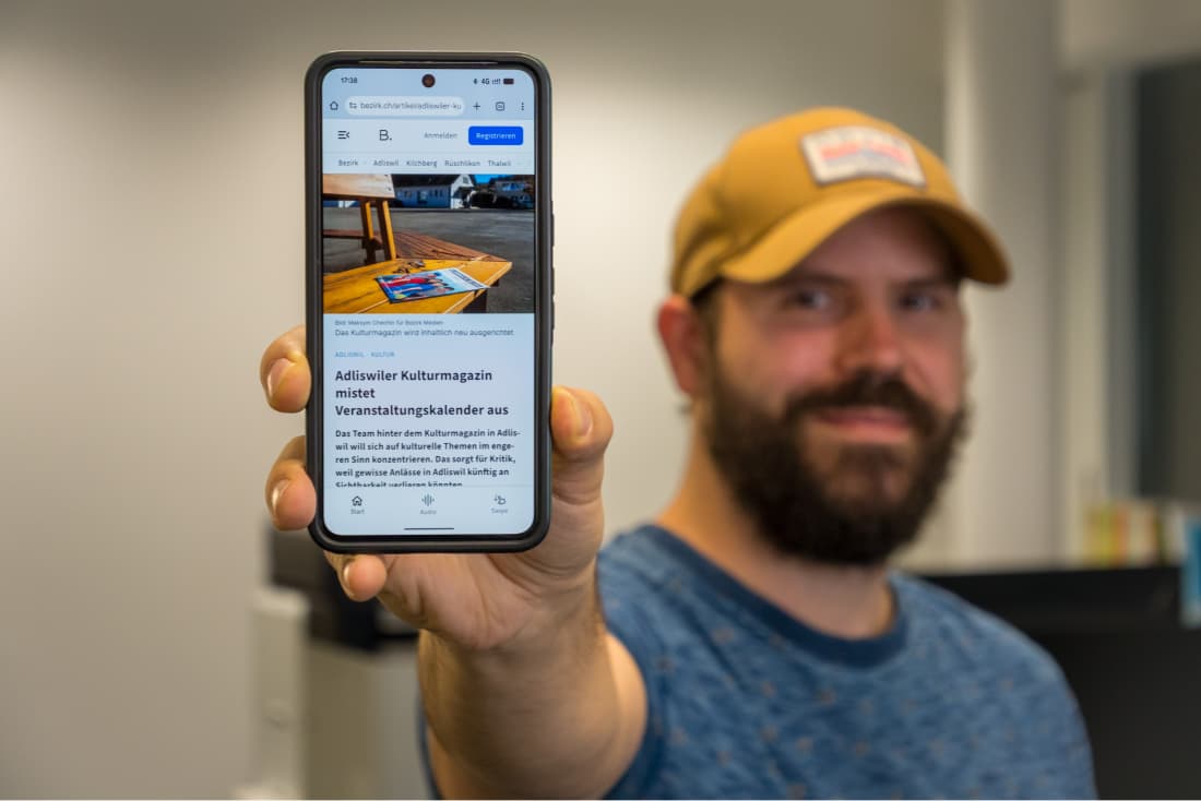 «Beeindruckend» nennt Verleger Samuel Rudolf von Rohr die Zahlen, die bezirk.ch nach zehn Wochen erreicht.