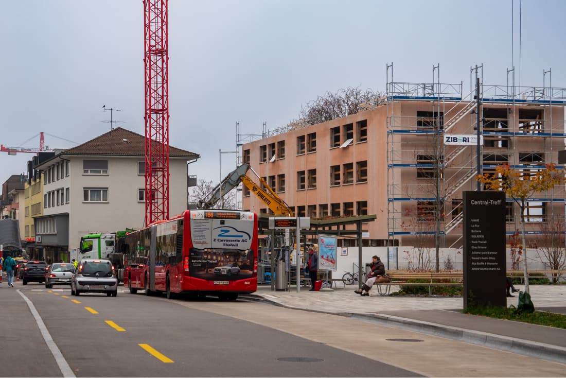 Baustellen gehören seit Jahren zum Bild des Thalwiler Zentrums