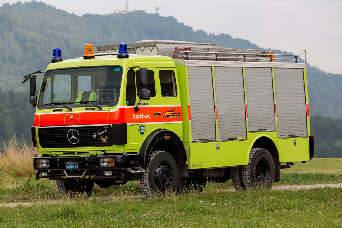 Das Einsatzfahrzeug wird der professionellen Feuerwehr einer Grossstadt in der Ostukraine übergeben.