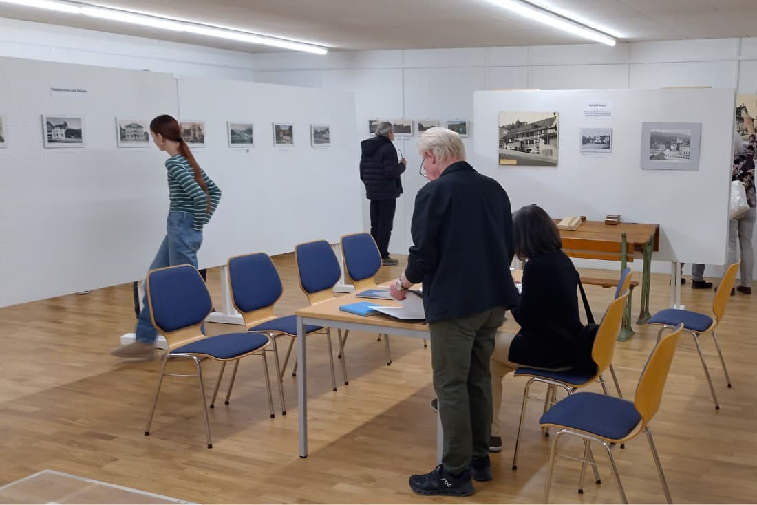 Die Ausstellungen des Geschichtsvereins waren jeweils am letzten Samstag eines Monats geöffnet.